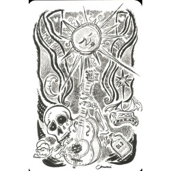 Tarot coleccion Major Arcana Blues -Tete Chumi (22 Cartas) (Numerado 1000) - Atasca Burras Ediciones